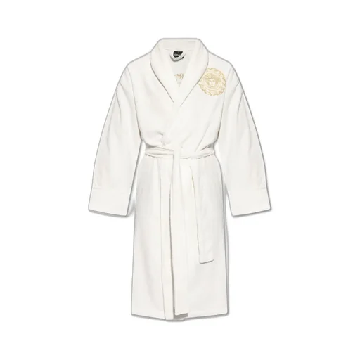 Bathrobe With Medusa Embroidery