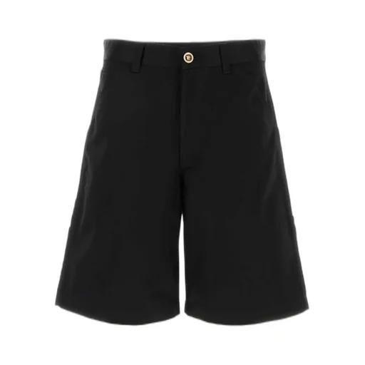 Logo Button Bermuda Shorts