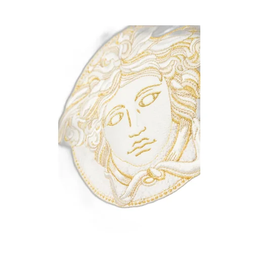 Bathrobe With Medusa Embroidery