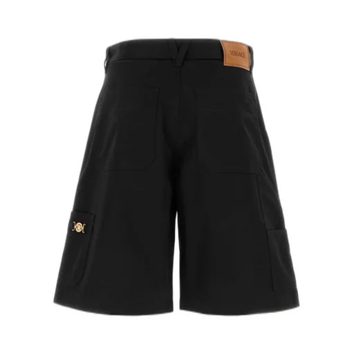 Logo Button Bermuda Shorts