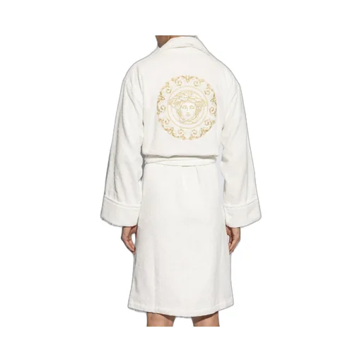 Bathrobe With Medusa Embroidery