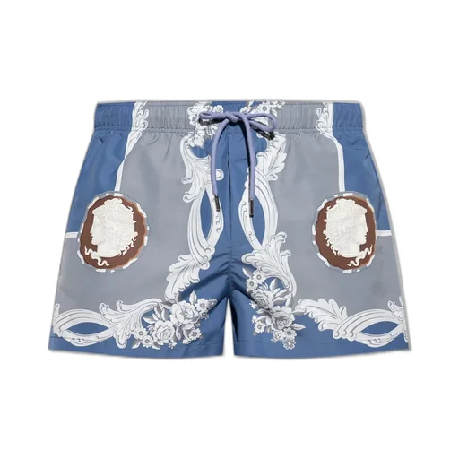 Medusa Print Swim Shorts
