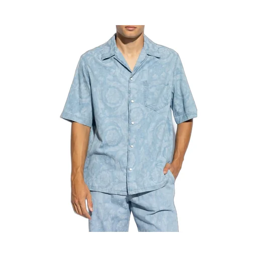 Barocco Print Short Sleeve Shirt