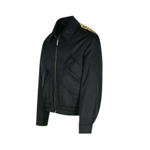 Bomber Jacket With Baroque Print