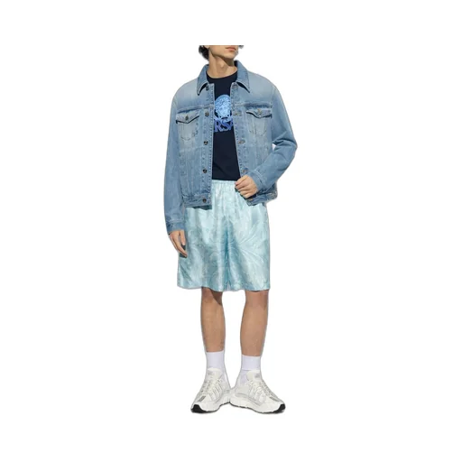 Baroque Print Silk Shorts