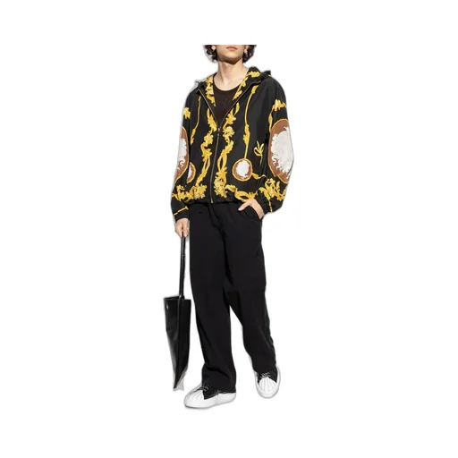 Baroque Print Hooded Jacket