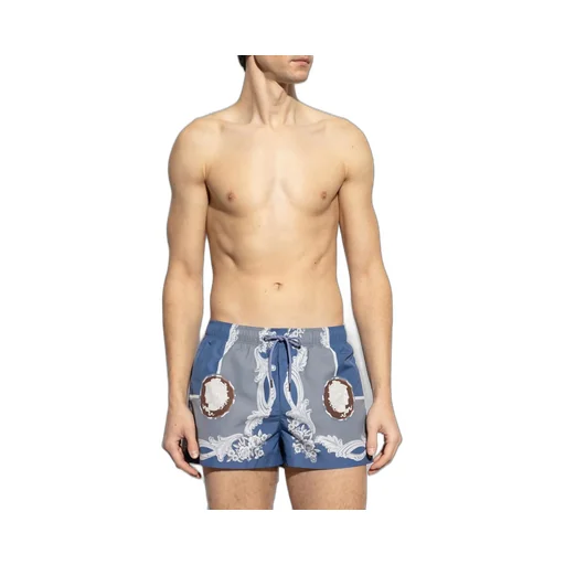 Medusa Print Swim Shorts