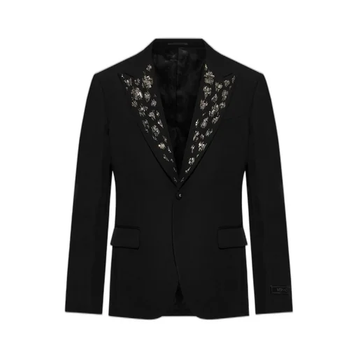 Blazer With Embellished Lapel