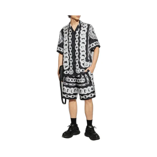 Chain Print Silk Shirt