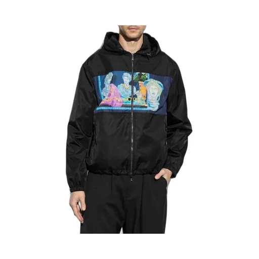 Medusa Print Hooded Jacket