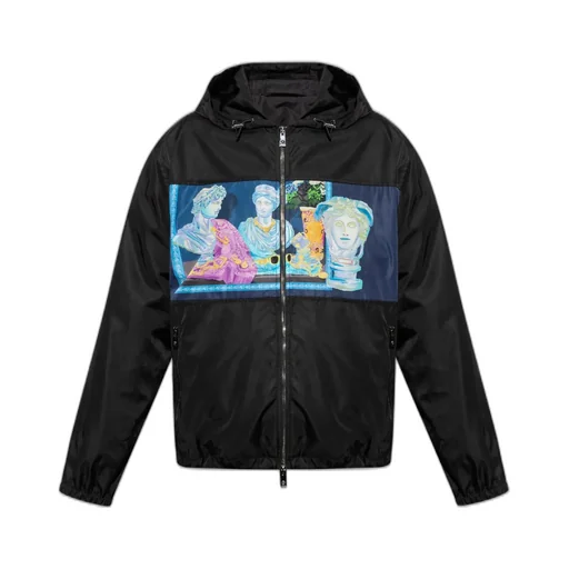 Medusa Print Hooded Jacket