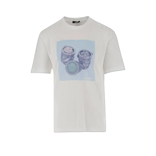 T-Shirt With Rings Print