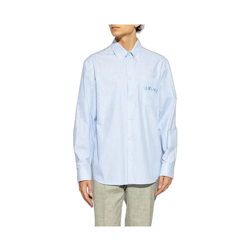 Striped Button-Down Shirt