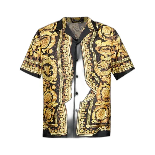 Baroque Print Silk Shirt