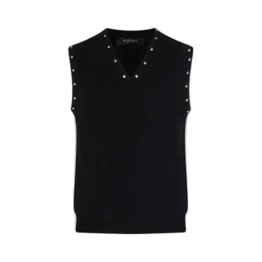 V-Neck Vest With Studs