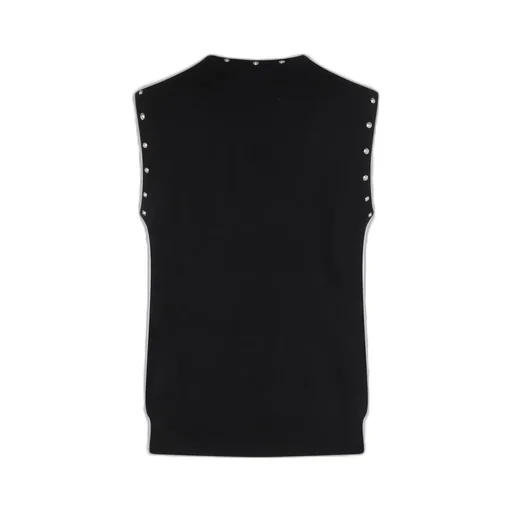 V-Neck Vest With Studs