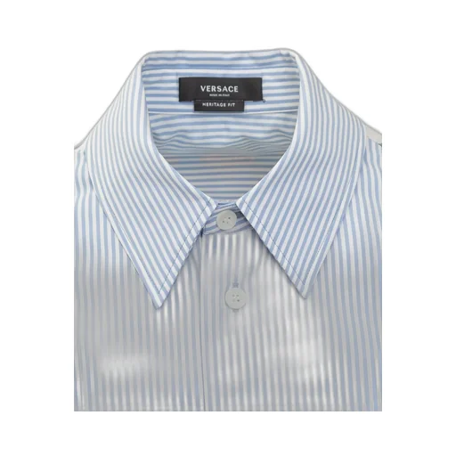 Striped Cotton Shirt With Baroque Print