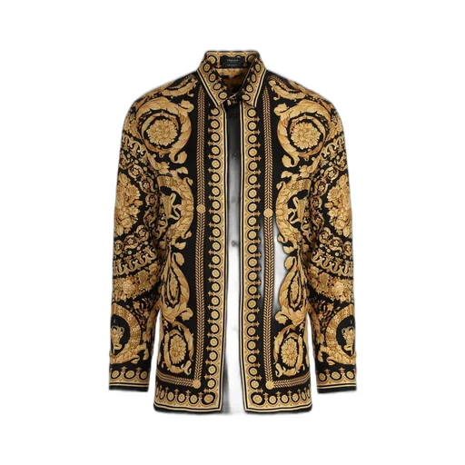 Baroque Print Silk Shirt