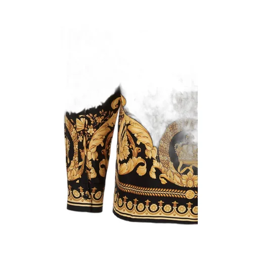 Baroque Print Silk Shirt