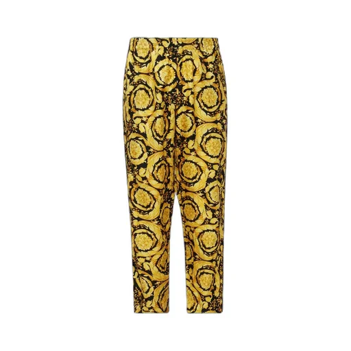 Baroque Print Silk Trousers