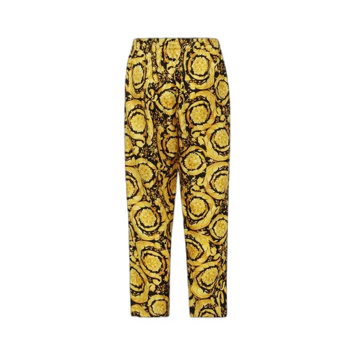 Baroque Print Silk Trousers