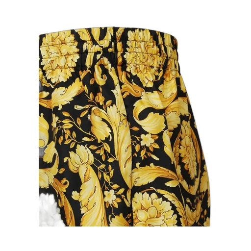 Baroque Print Silk Trousers