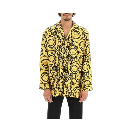 Baroque Print Silk Shirt