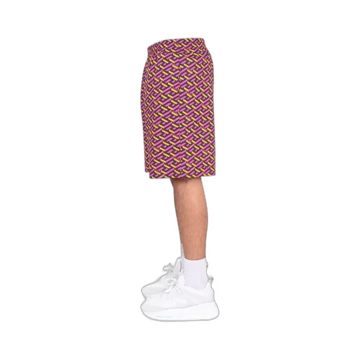 Medusa Chain Print Shorts