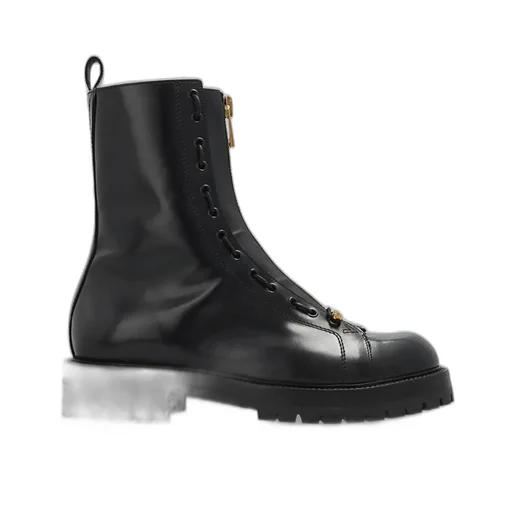 Lace-Up Leather Boots