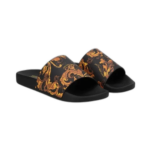 Baroque Print Slide Sandals