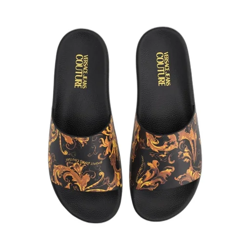Baroque Print Slide Sandals