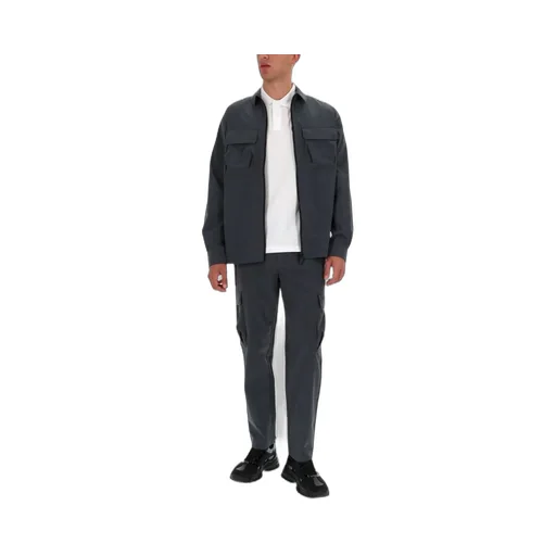 Zip-Up Cargo Shirt