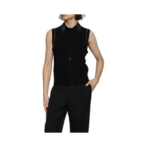 Sleeveless Shirt With Studs