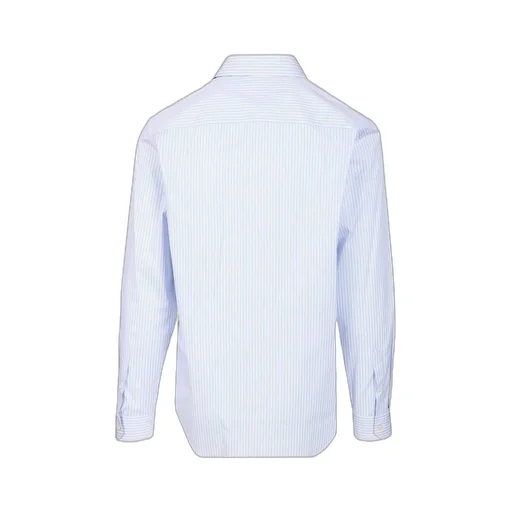 Striped Shirt With Medusa Detail