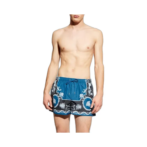 Medusa Print Swim Shorts