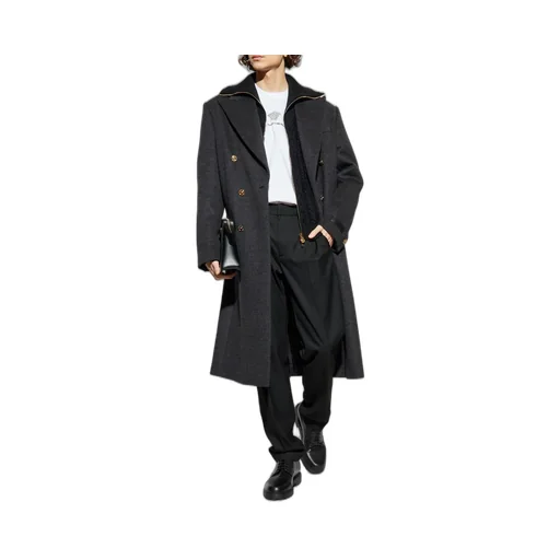 Double-Breasted Wool Coat