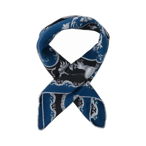 Print Silk Twill Scarf