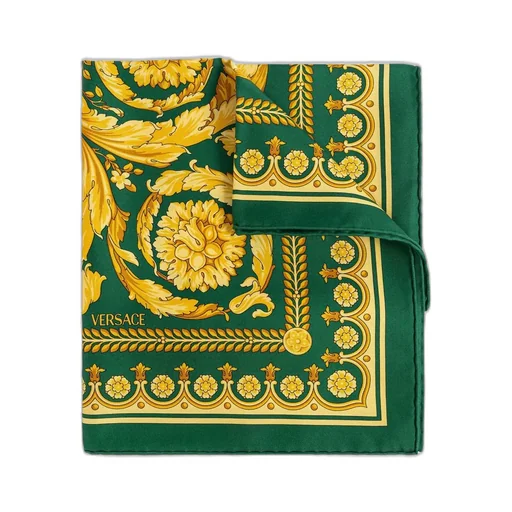 Baroque Print Silk Twill Scarf