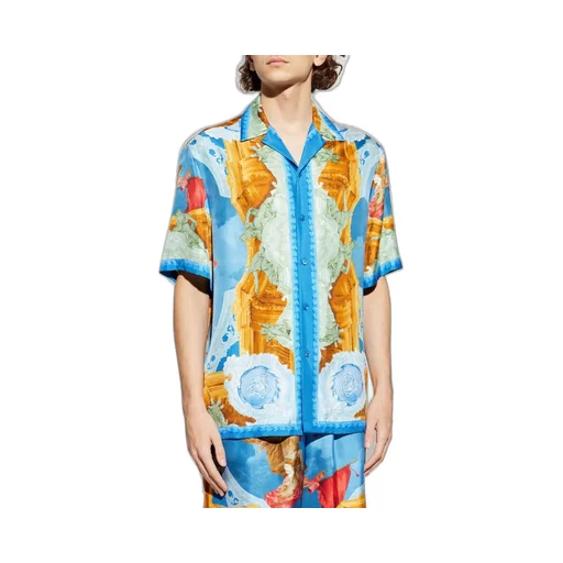 Baroque Print Silk Shirt