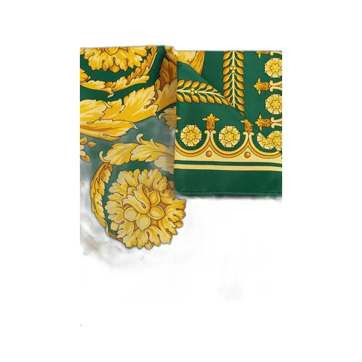Baroque Print Silk Twill Scarf