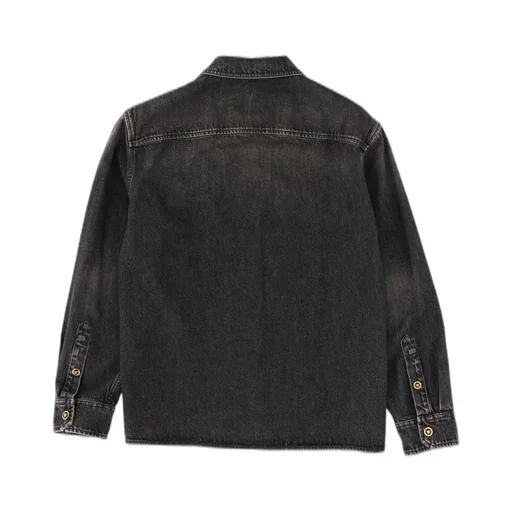 Denim Zip-Up Shirt