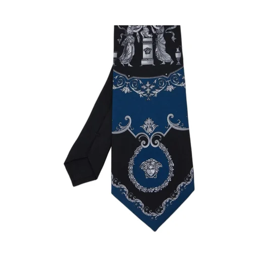 Medusa Print Silk Tie