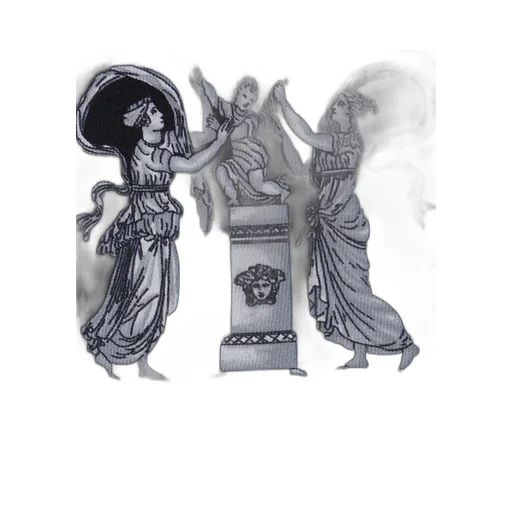 Medusa Print Silk Tie