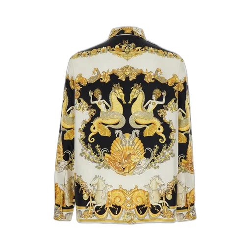 Baroque Print Silk Shirt
