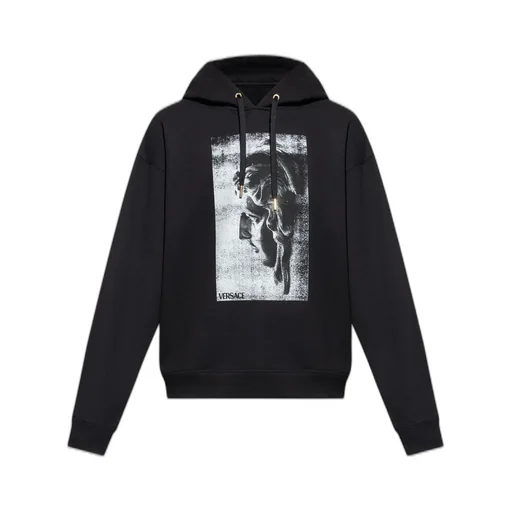 Medusa Graphic Print Hoodie