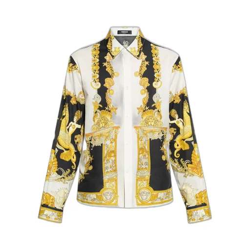 Baroque Print Silk Shirt