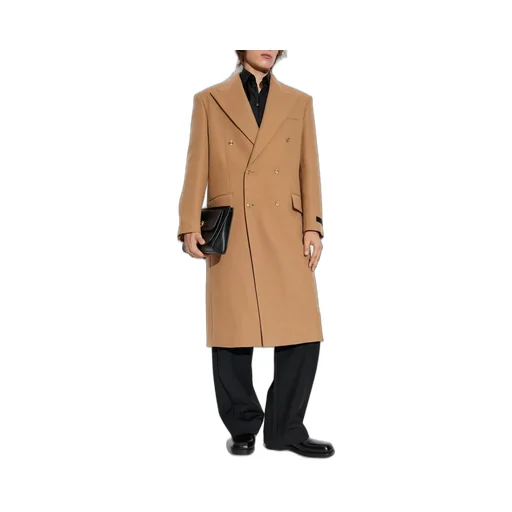 Double-Breasted Wool Coat