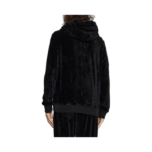 Velvet Zip-Up Hoodie