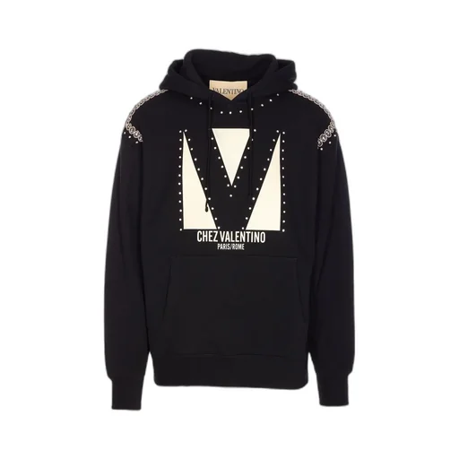 Hooded Sweatshirt With Studs