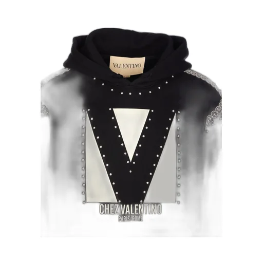 Hooded Sweatshirt With Studs